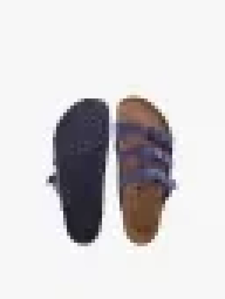 Birkenstock Florida Birko-Flor Soft Footbed Unisex Regular Width Sandals in Blue