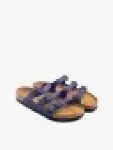 Birkenstock Florida Birko-Flor Soft Footbed Unisex Regular Width Sandals in Blue